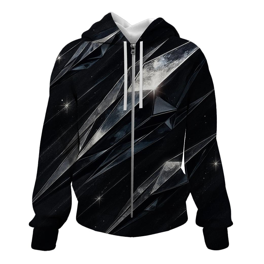 Silver Comet Facets printed hoodies