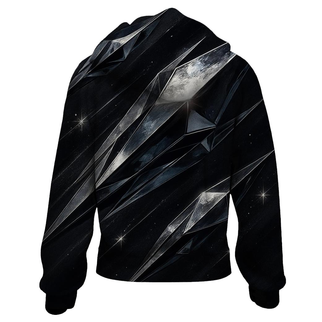 Silver Comet Facets printed hoodies