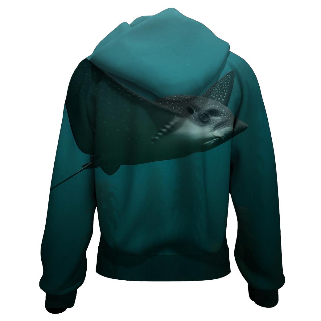 Kelp Forest Glide Spotted Eagle Ray hoodies fashion
