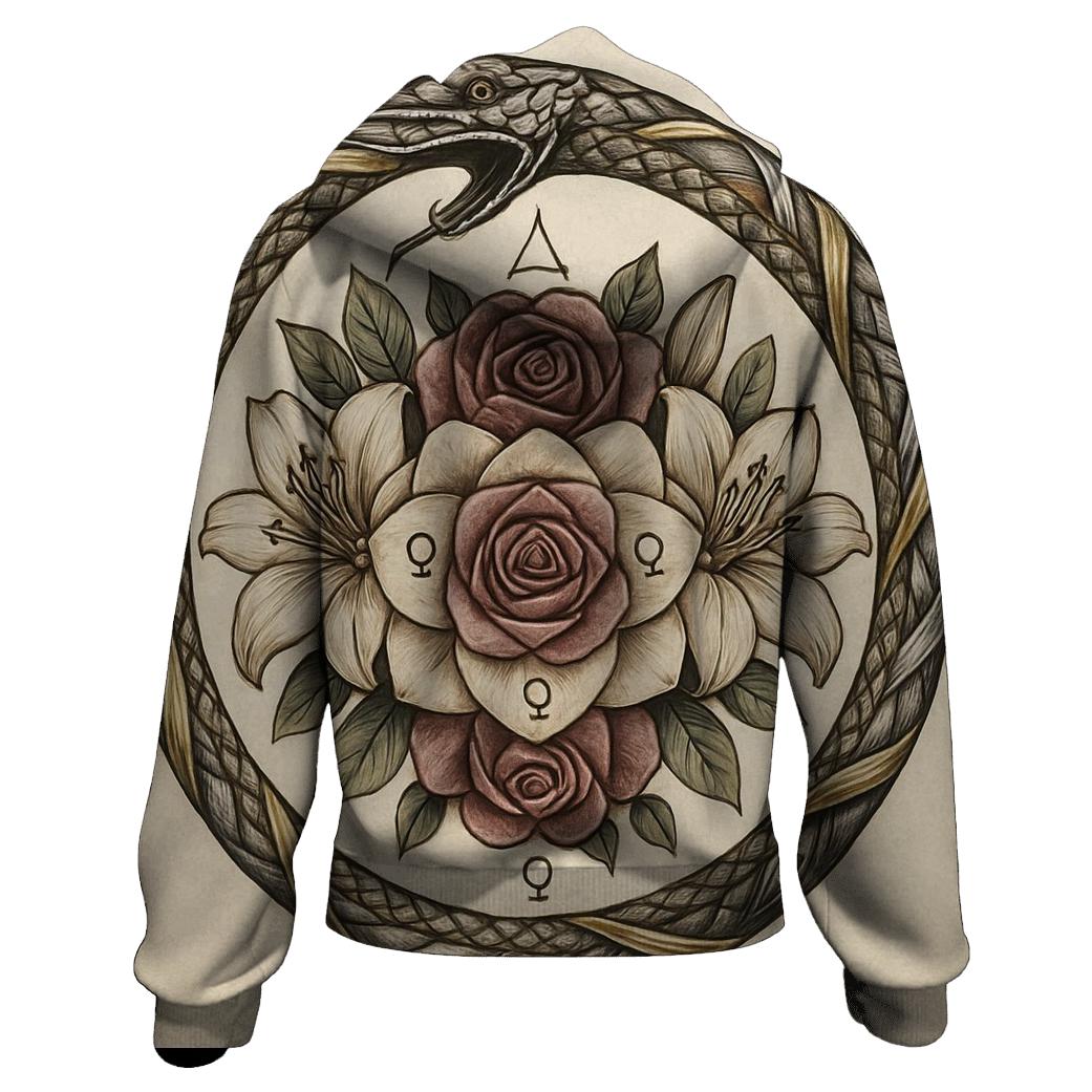 Alchemical Garden Ouroboros premium hoodies