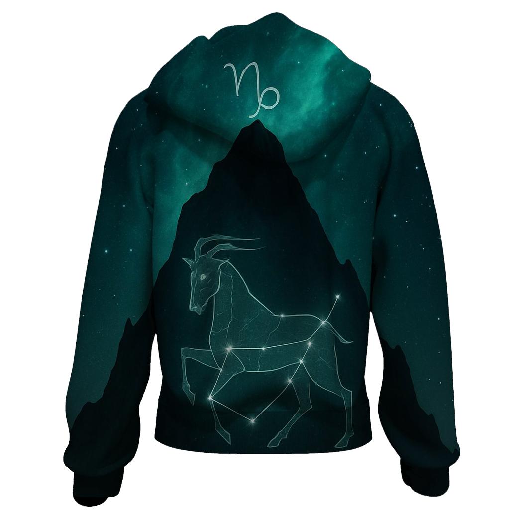 Capricorn Mountain Nebula Crest hoodie styles