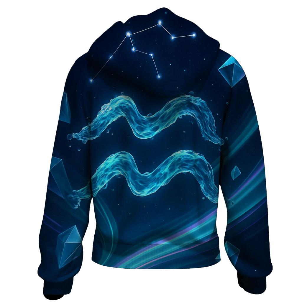 Aquarius Crystal Wave Starstream pullover hoodies