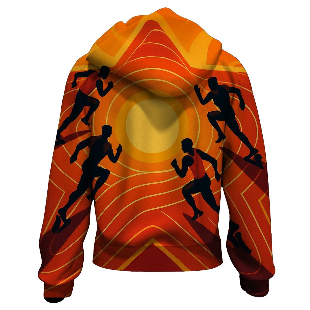 Solar Sprint Track Relay designer hoodies