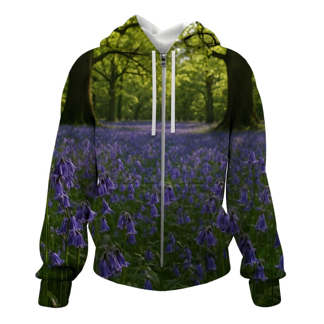 Bluebells Under Ancient Oak Canopy heavyweight hoodies