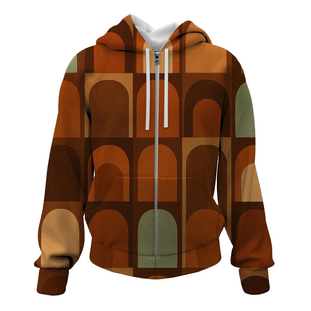 Cafe Groove Wall Pattern graphic hoodies