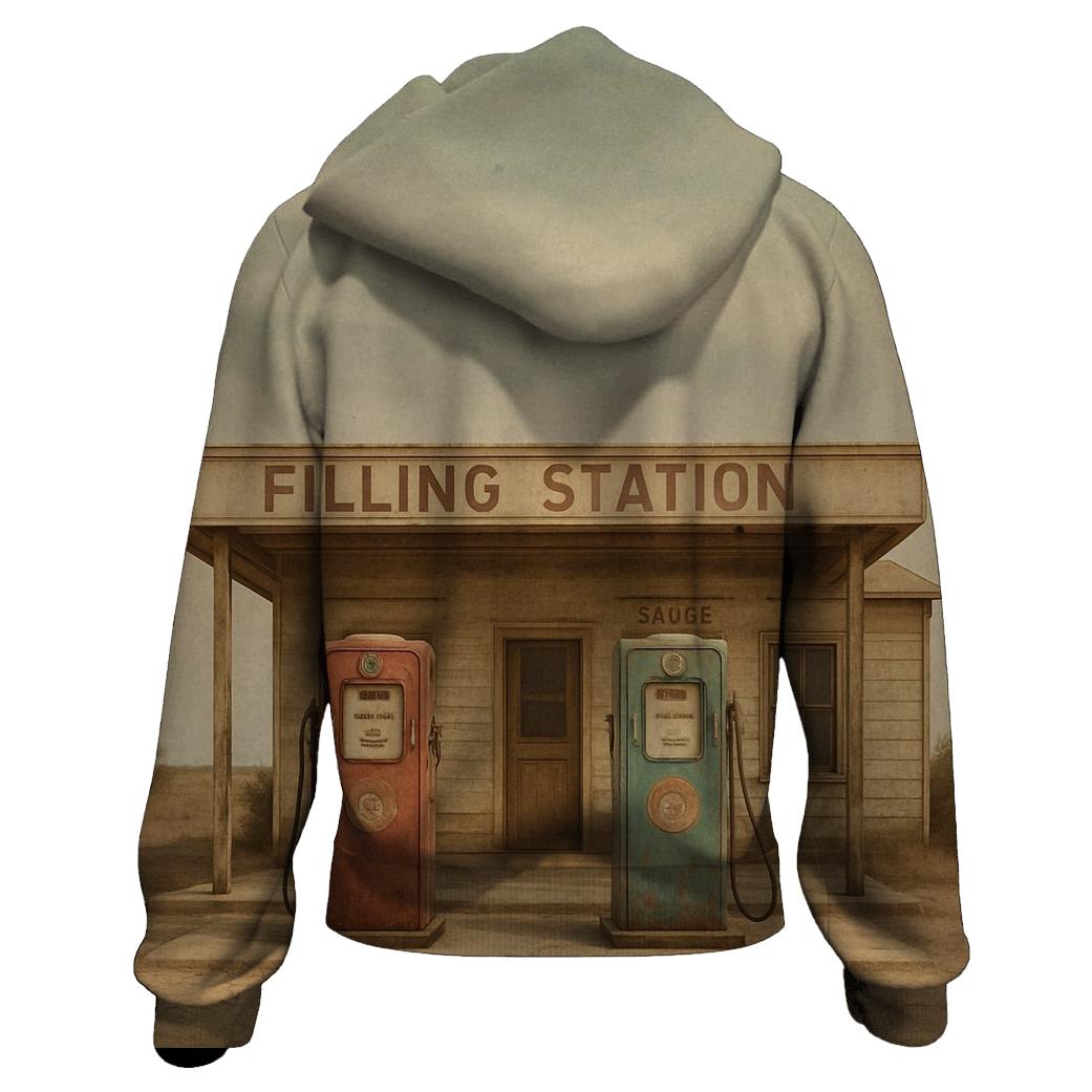 Vintage Country Gas Station Stop custom hoodies