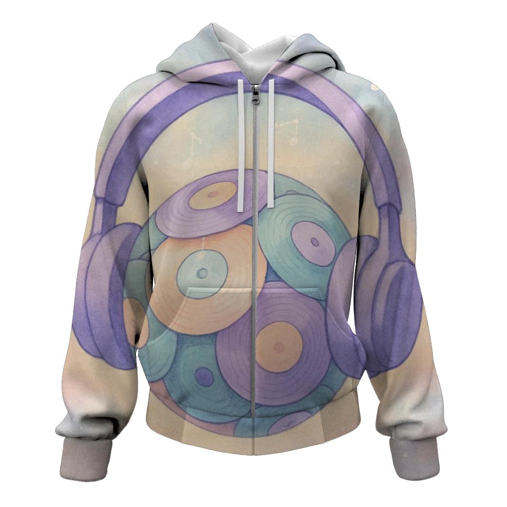 Candy Colored Headphone Galaxy premium hoodies