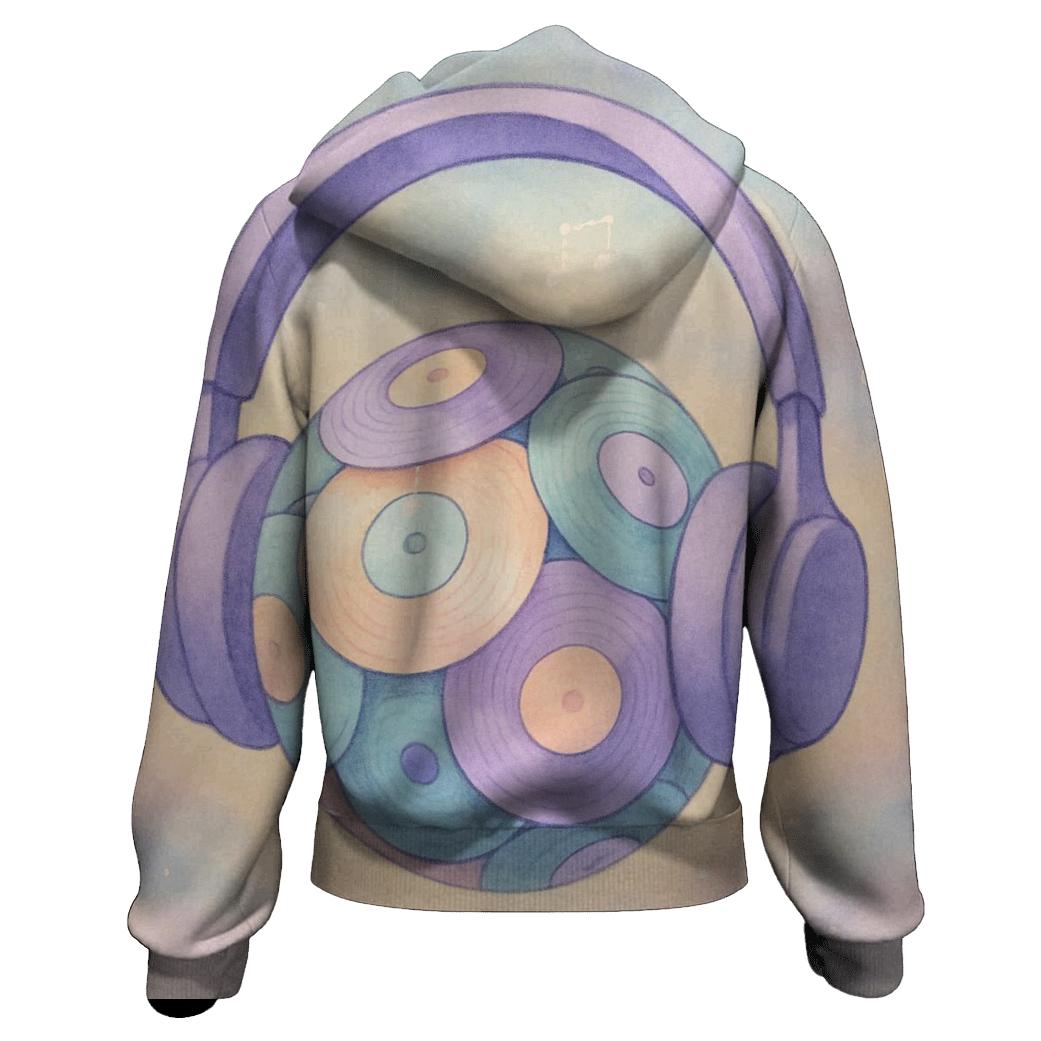 Candy Colored Headphone Galaxy premium hoodies