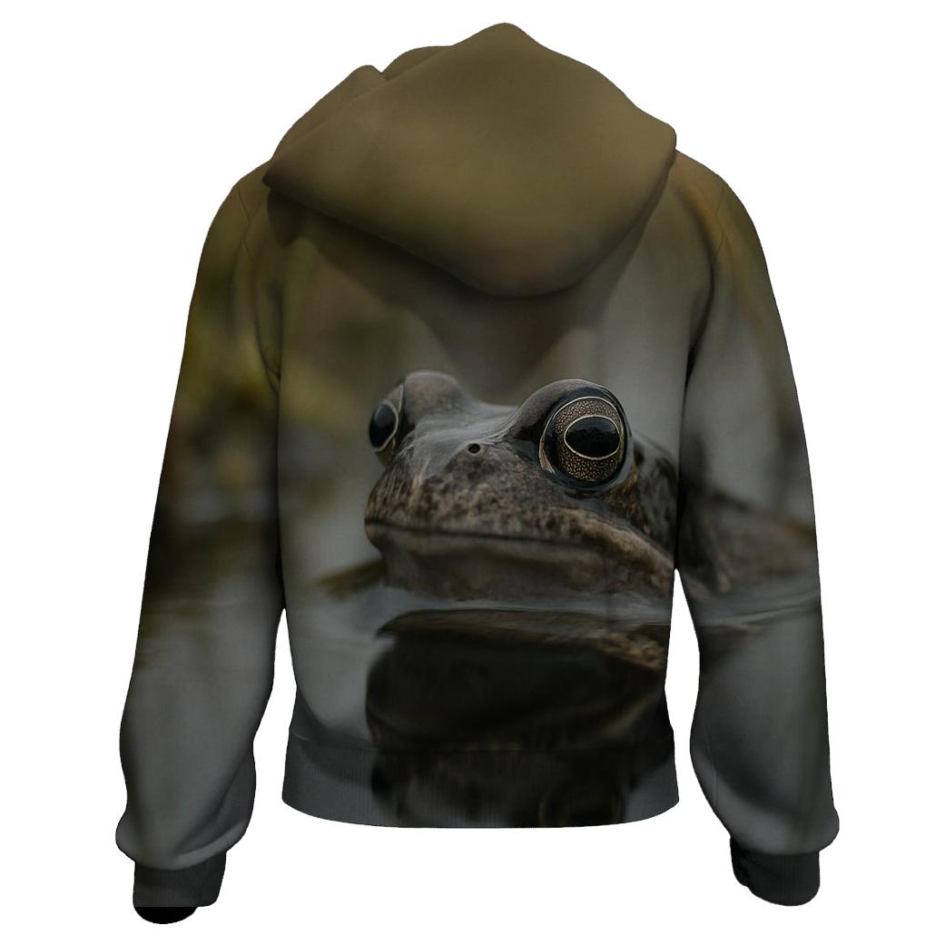 Bog Pool Gaze Common Frog premium hoodies