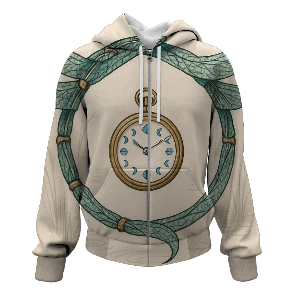 Clockwork Dragonfly Ouroboros graphic hoodies