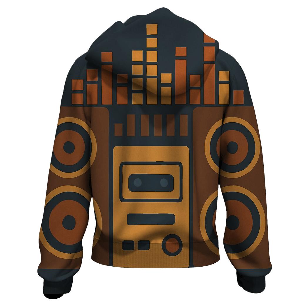Vintage Stereo Soundscape designer hoodies