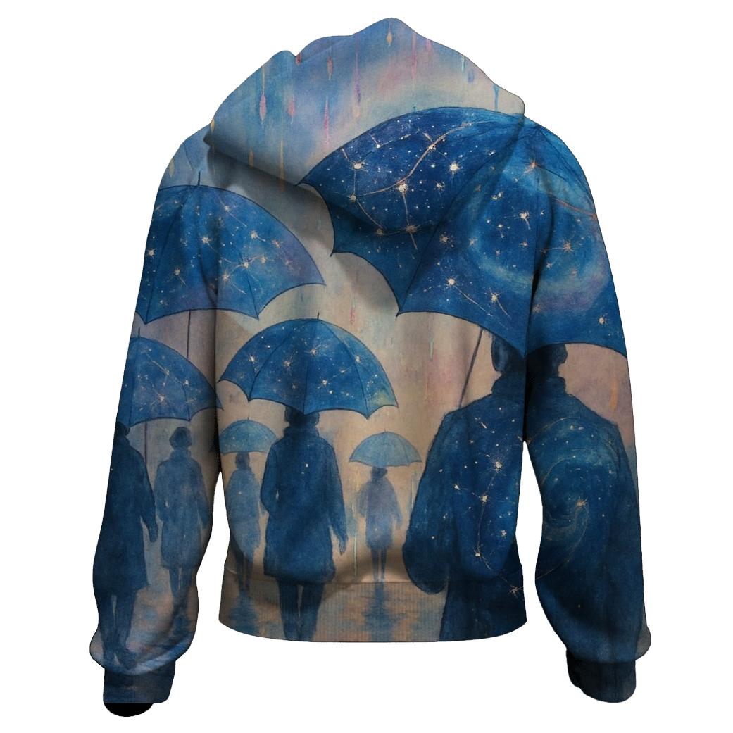Umbrella Constellation Parade embroidered hoodies