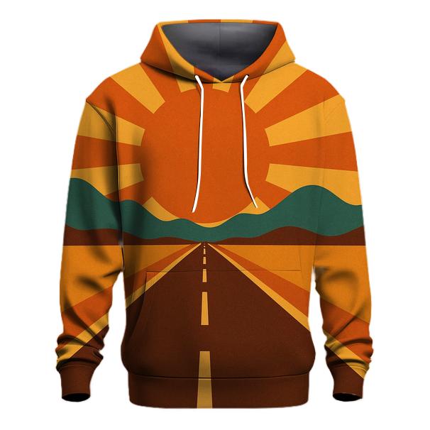 Sunburst Highway Horizon pullover hoodies