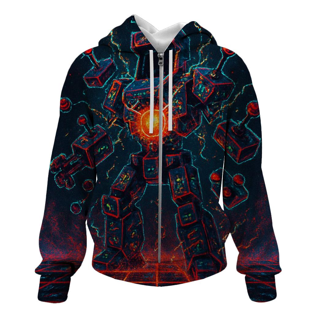Fragmented Arcade Guardian designer hoodies