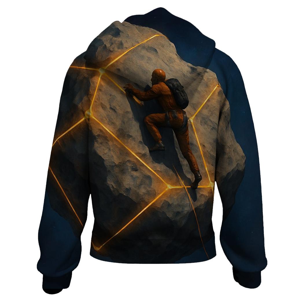 Asteroid Climbing Challenge premium hoodies