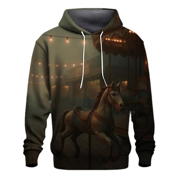 Rusty Boardwalk Carnival Night designer hoodies