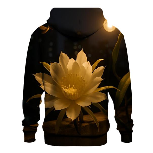 Night Blooming Cereus On Balcony Rail hoodie designs