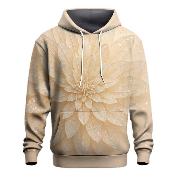 Champagne Crystal Bloom graphic hoodies