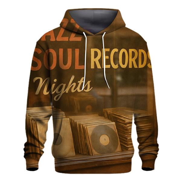 Vintage Record Store Window Display pullover hoodies