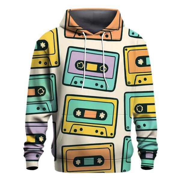 Cassette Mixtape Mosaic premium hoodies