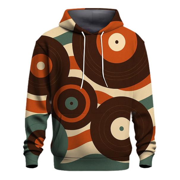 Retro Record Waves hoodie trends