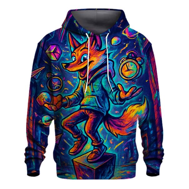 Chaos Juggler Fox graphic hoodies