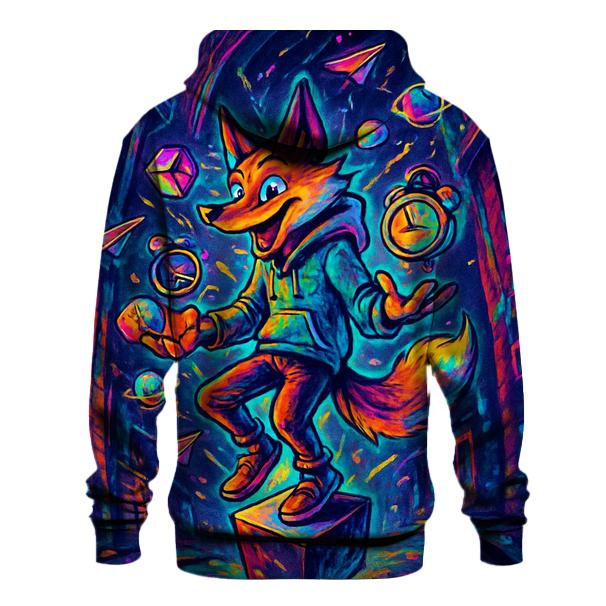Chaos Juggler Fox graphic hoodies