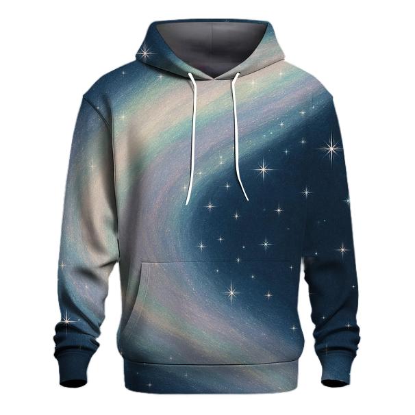Midnight Aurora Shimmer zip-up hoodies