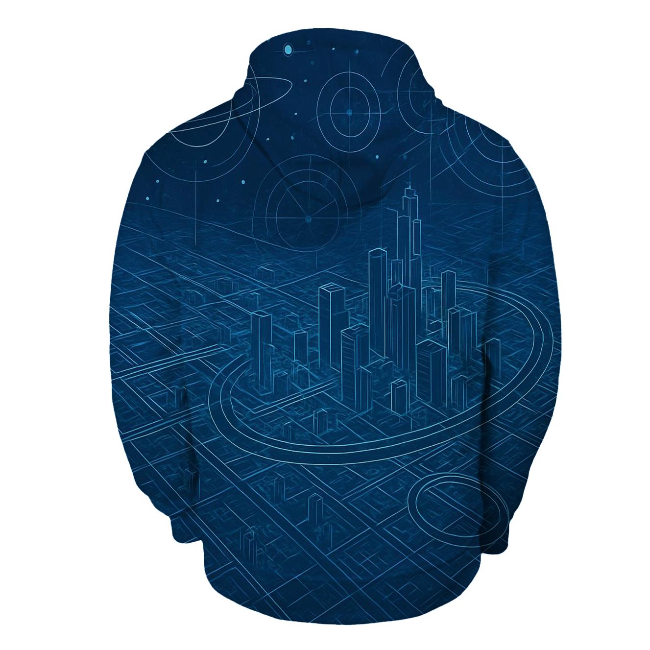 Celestial Blueprint City hoodie trends