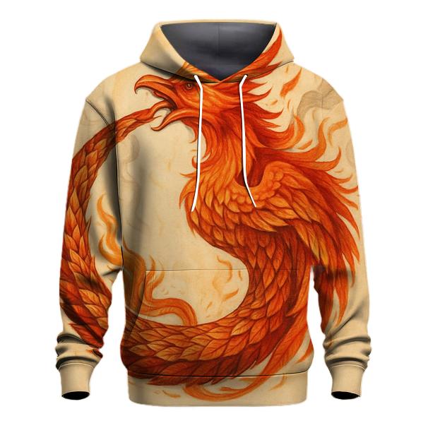 Phoenix Dual Ouroboros embroidered hoodies