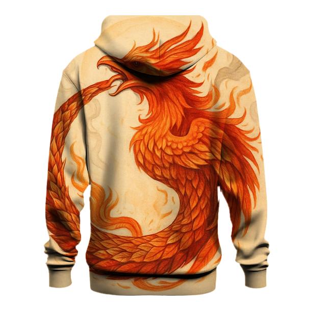 Phoenix Dual Ouroboros embroidered hoodies