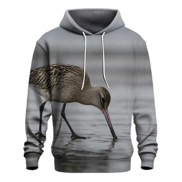 Tide Channel Forager Bar Tailed Godwit printed hoodies