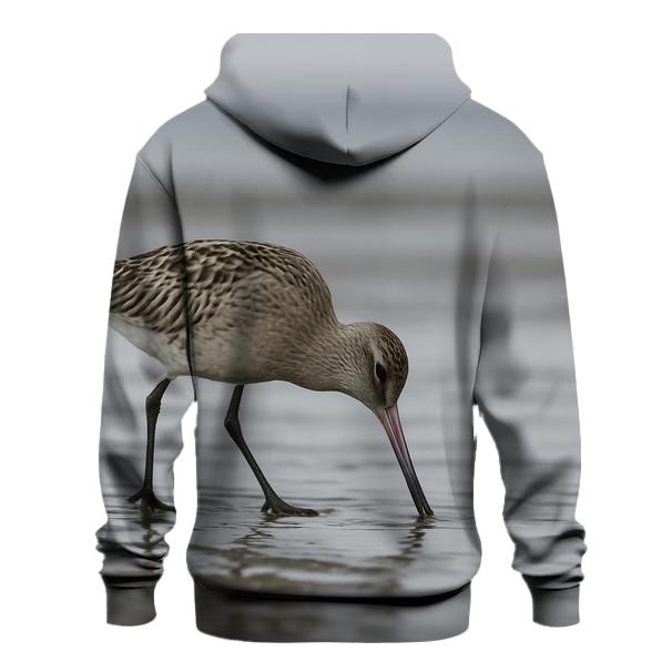 Tide Channel Forager Bar Tailed Godwit printed hoodies