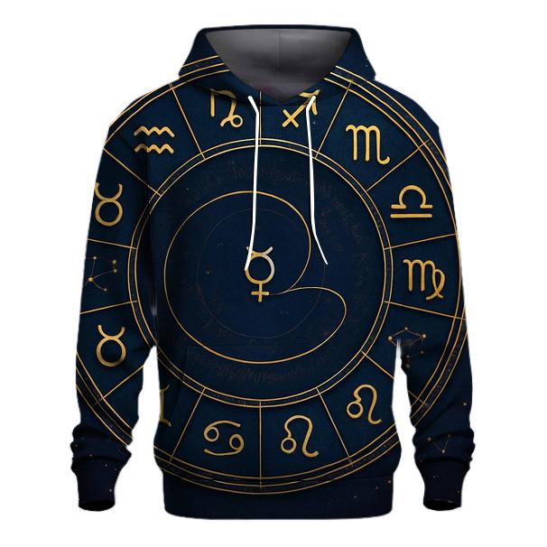 Zodiac Wheel Of Retrograde Reflections custom hoodies