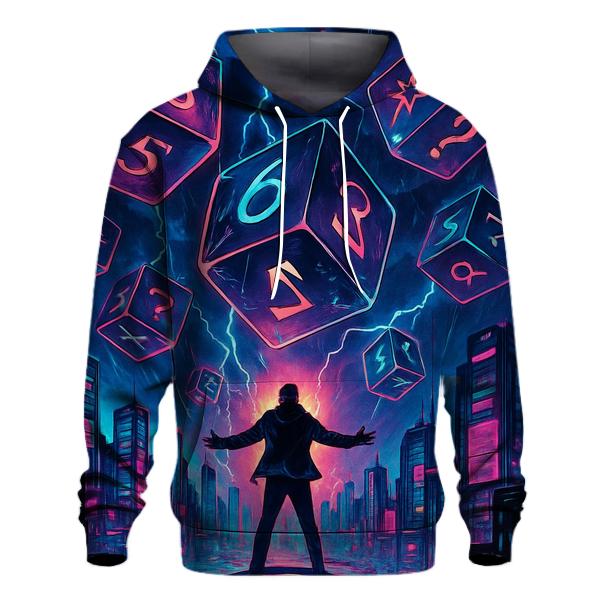 Dice Storm Over Rooftops custom hoodies