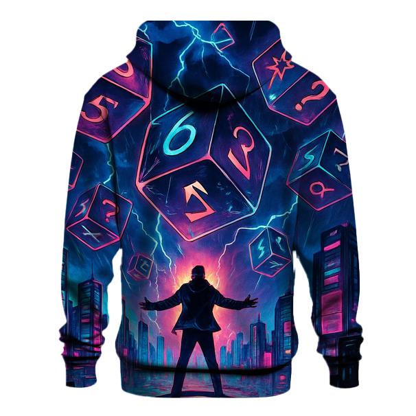 Dice Storm Over Rooftops custom hoodies