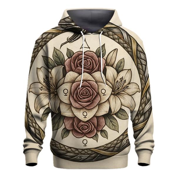 Alchemical Garden Ouroboros designer hoodies