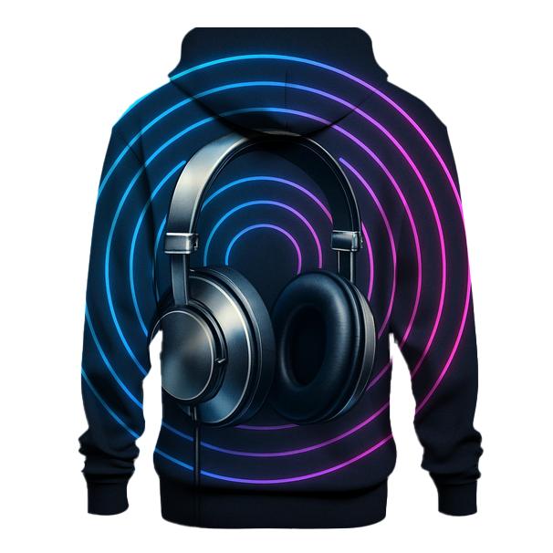 Chrome Headphone Echo graphic hoodies