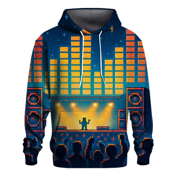Pixel Stage Arcade Night hoodie styles