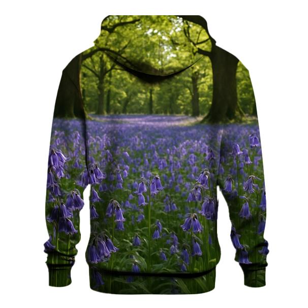 Bluebells Under Ancient Oak Canopy premium hoodies