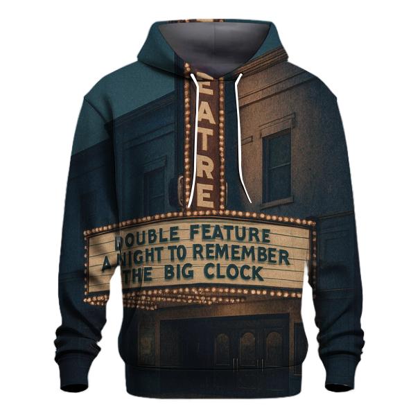 Old Cinema Marquee Twilight pullover hoodies