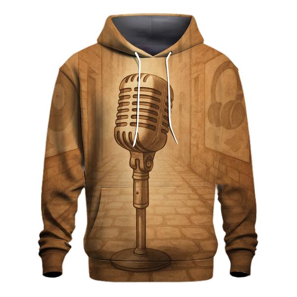 Sepia Street Microphone hoodie styles