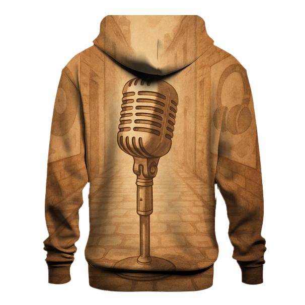 Sepia Street Microphone hoodie styles