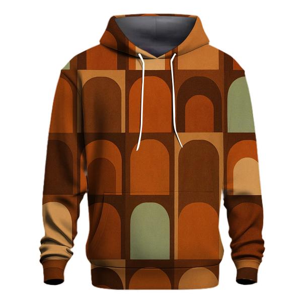 Cafe Groove Wall Pattern zip-up hoodies