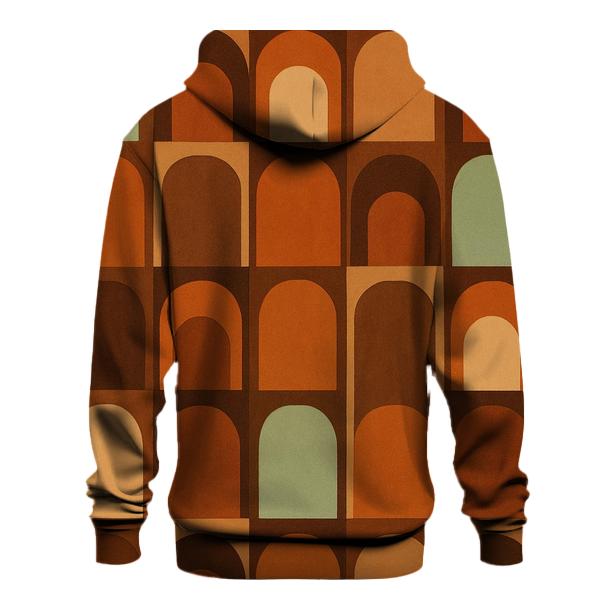 Cafe Groove Wall Pattern zip-up hoodies