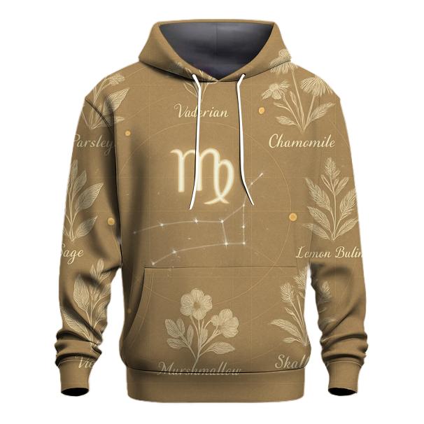 Virgo Celestial Herb Garden Chart designer hoodies