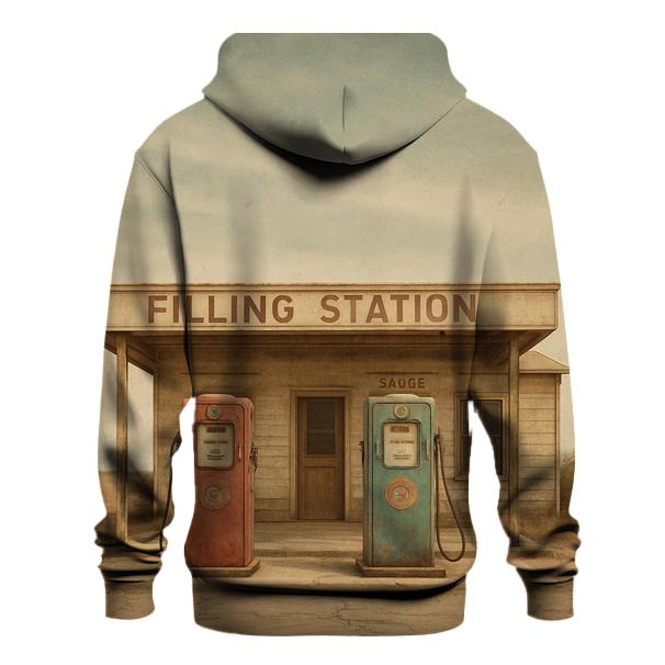 Vintage Country Gas Station Stop graphic hoodies