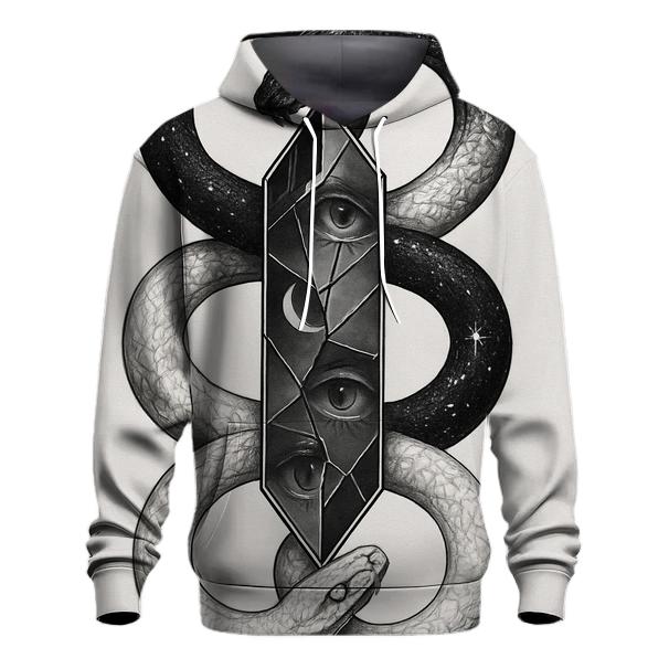 Mirror Veil Ouroboros graphic hoodies