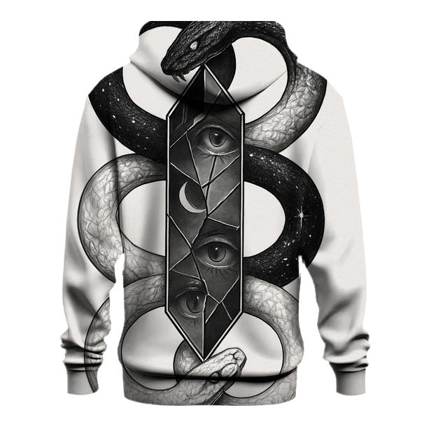 Mirror Veil Ouroboros graphic hoodies