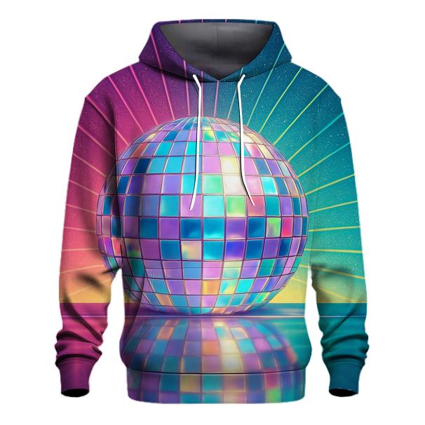 Opalescent Disco Horizon embroidered hoodies